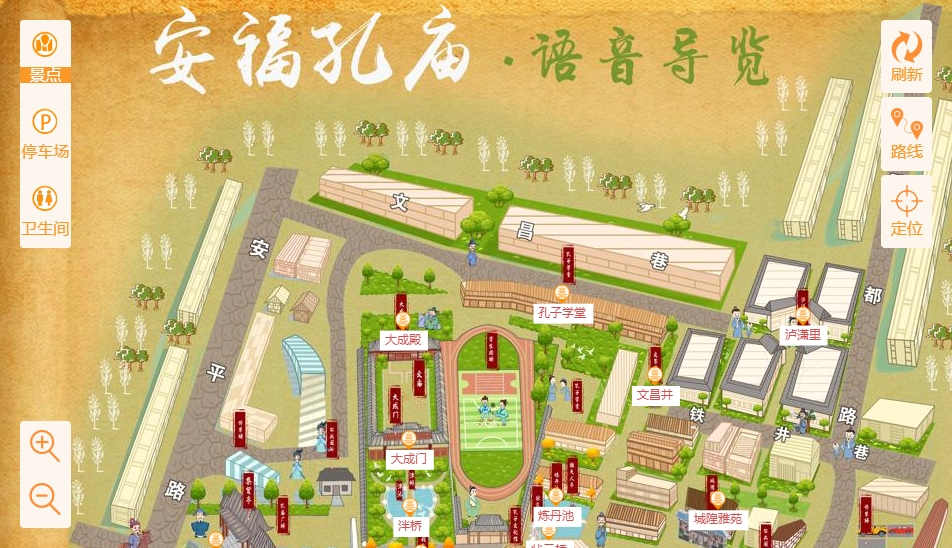 潞城手绘地图：智慧景区智能化服务的延伸